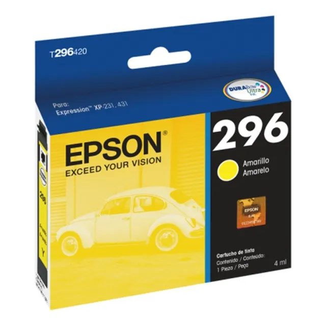Cartucho De Tinta Epson 296 T296420-al Amarillo
