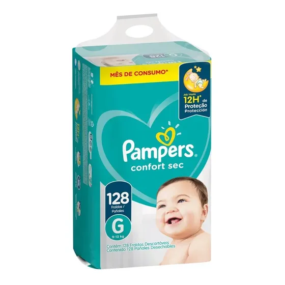 Pañal Pampers Confort Sec Talla G 128 Unidades | Cuotas sin interés