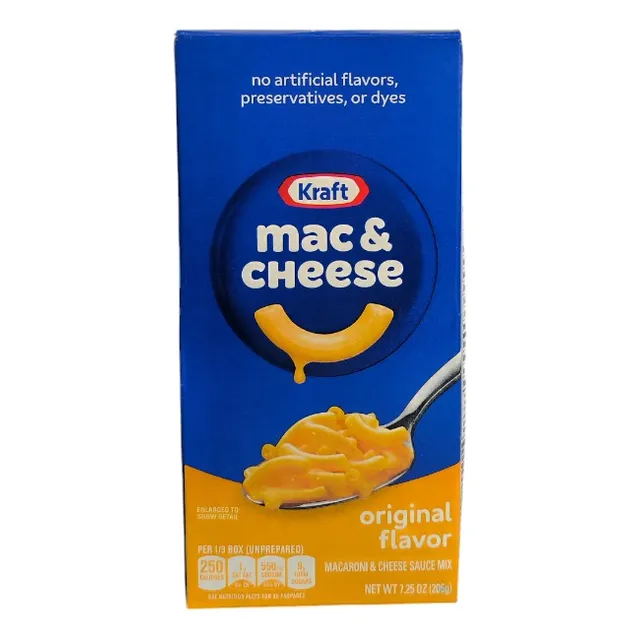 Macarrones Con Queso Kraft, 206 Gr. Importada