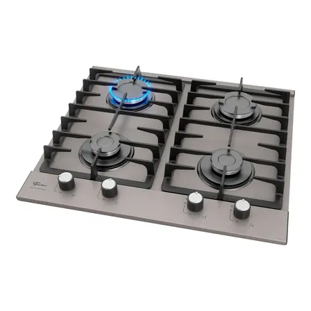 Cooktop A Gás Fischer 4 Bocas Platinium Prime Trempes Ferro Fundido Bivolt 38430-107471