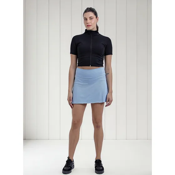 Pollera Short Deportiva Con Bolsillo Para Mujer - Fixpower