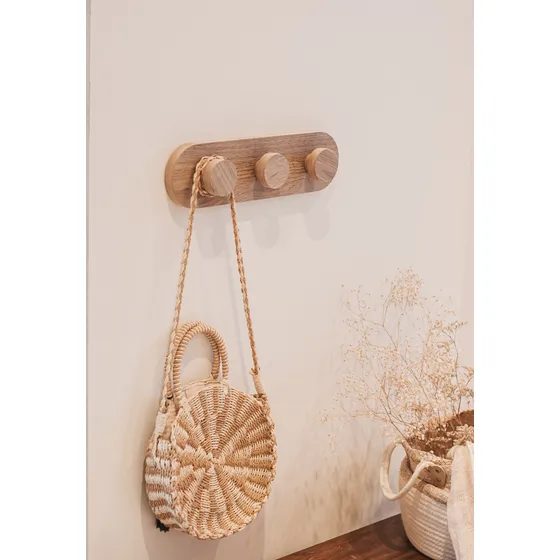 Recibidor Perchero Deco Madera Pared- Botones 37x10cm #2
