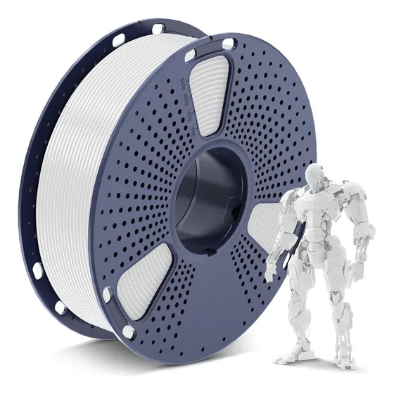 Filamento Pla Para Impresora 3D 1.75mm 1kg Color White Pla
