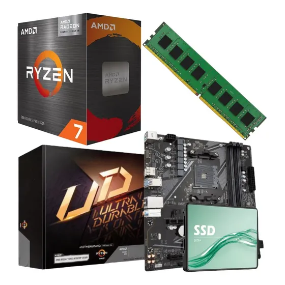Combo Actualizacion Pc Amd Ryzen 7 5700g+mother+16gb+ssd240