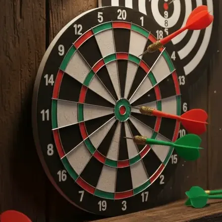 Jogo De Dardos Profissional Alvo Duplo Grande 43 Cm Diâmetro Preto Alvo
