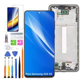 Pantalla Para Samsung A33 5g A336e A336b Con Marco Incell Pantalla Para Samsung A33 5g A336e A336b Con Marco Incell