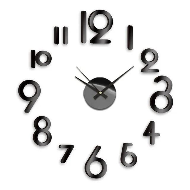 Reloj Pared Autoadhesivo Para Casa Moderna Diy 3d Color