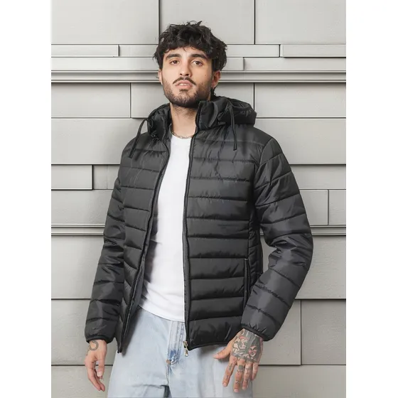 Campera Inflable Super Abrigada Con Capucha Desmontable