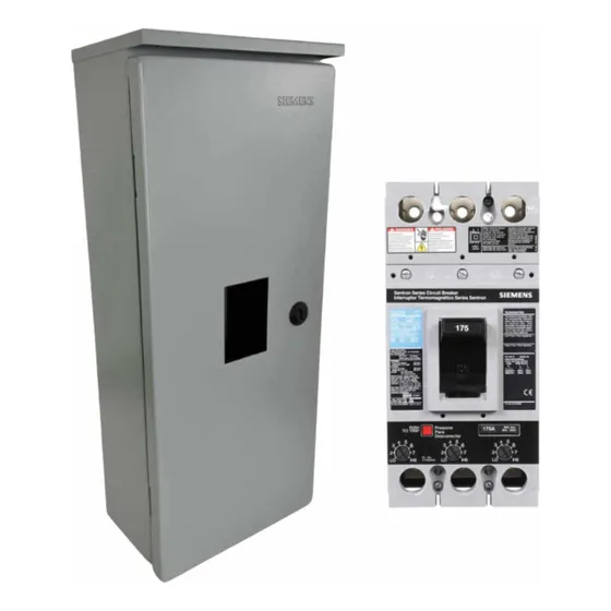 Siemens Fxd63b175 3 Polos 175 Amp Con Gabinete Fxd6 Color Gris
