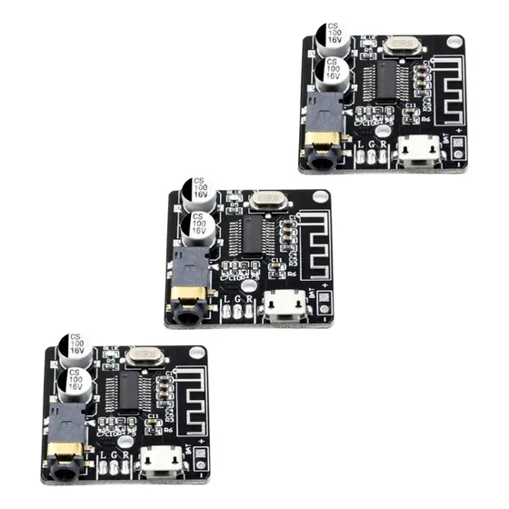 3x Mini Modulo Placa Receptor Bluetooth 5.0 Áudio Mp3