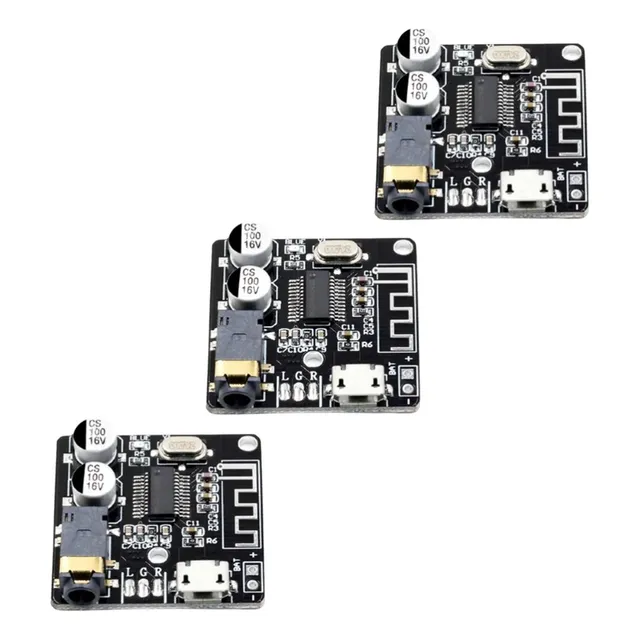 3x Mini Modulo Placa Receptor Bluetooth 5.0 Áudio Mp3
