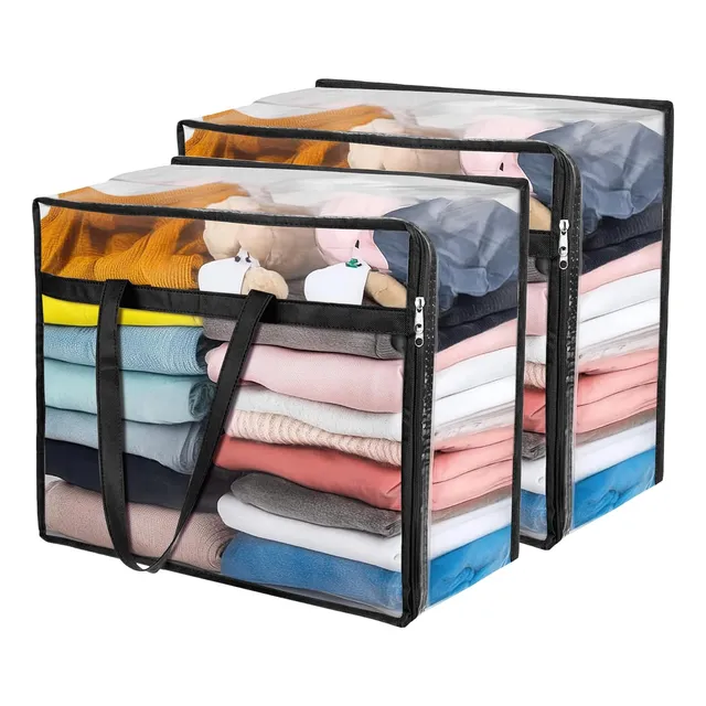 Bolsa De Vinilo Negro Para Hogar 2 Unidades 40l