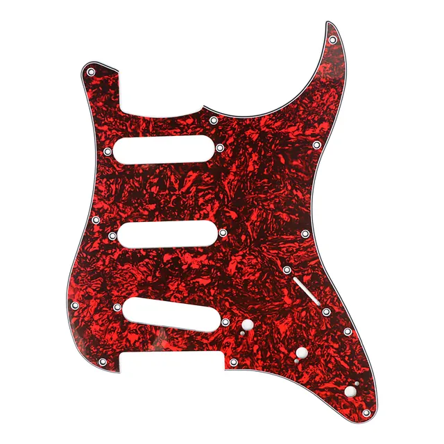 Pickguard Leopard Stripe Sss Para Guitarra Estilo Stocaster