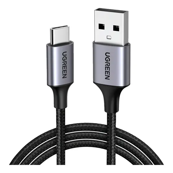 Cable Datos Ugreen Usb-a 2.0 A Usb-c 3a 480mpbs Negro 2mts Negro