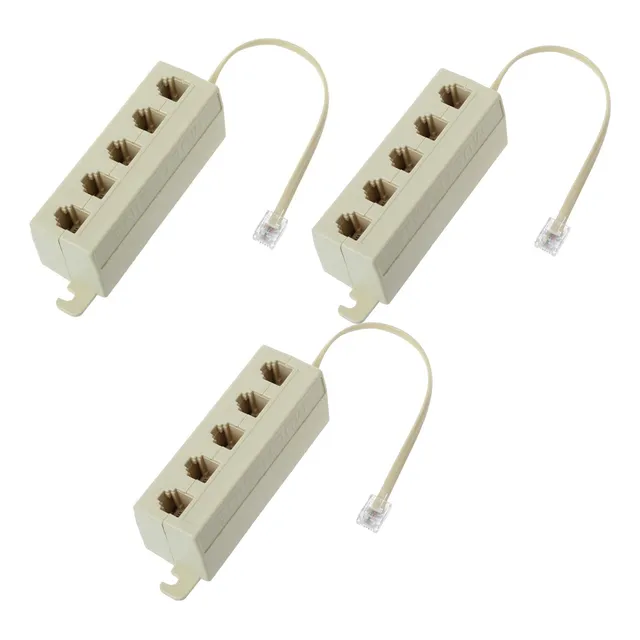 3×teléfono Rj11 Línea A Splitter / Adaptador - Hogar,