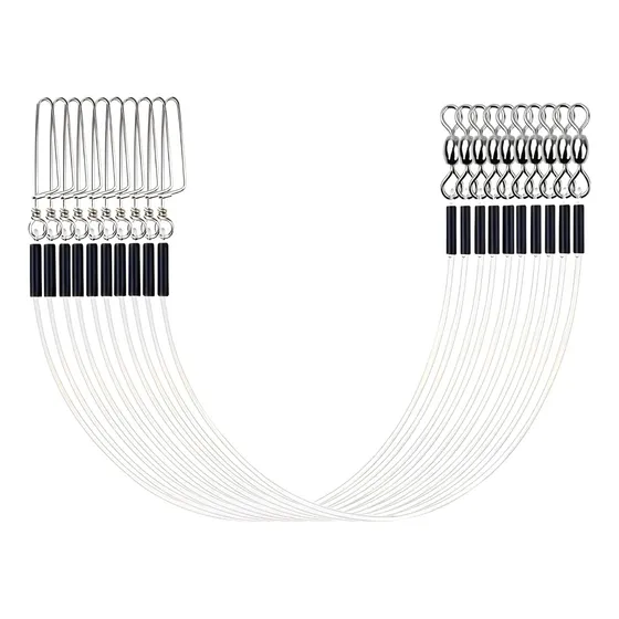 Set 8 Líder De Fluorocarbono Superfuerte De Pesca 45cm-45lb