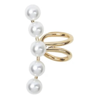 Arete De Plata 925 Oro 18k Argolla Perlitas Clip Ear Cuff Arete De Plata 925 Oro 18k Argolla Perlitas Clip Ear Cuff