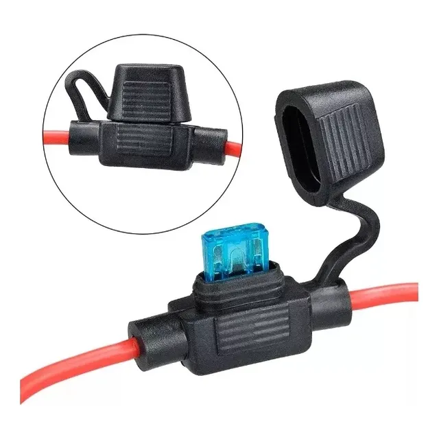 Porta Fusible Tipo Ato Con Tapa Y Fusible De 15 