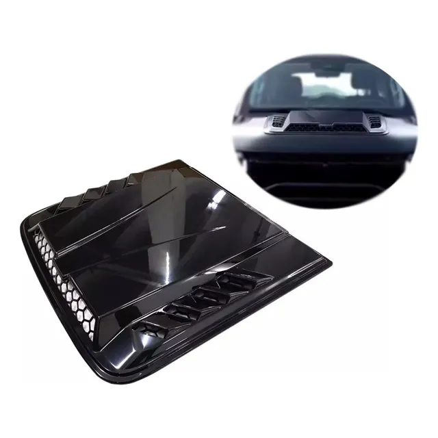 Toma De Aire Para Capot Auto Universal Negro Brillant