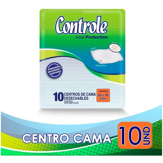 Centro De Cama Desechables Controle 10 Unidades.