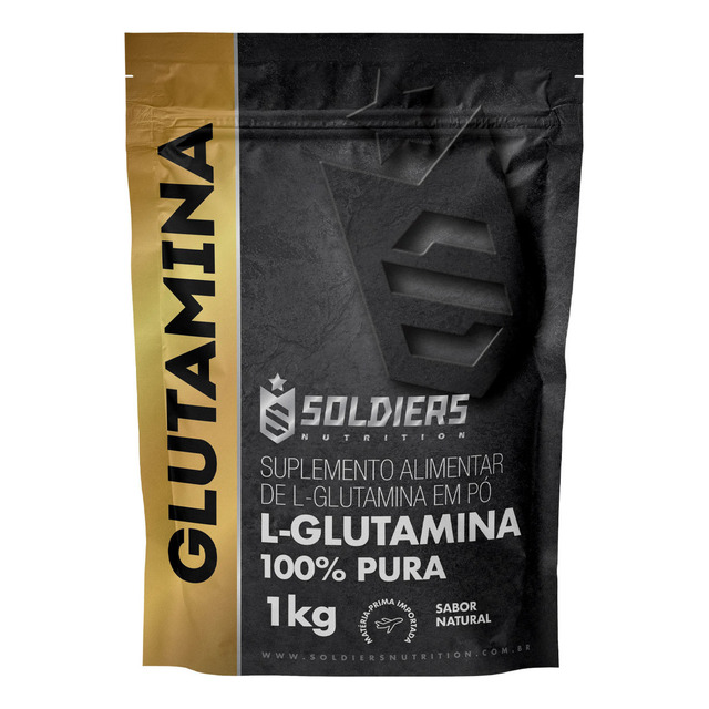 L-glutamina 1kg 100% Pura Soldiers Nutrition Sachê Sem Sabor L-glutamina 1kg 100% Pura Soldiers Nutrition Sachê Sem Sabor