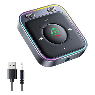 Joyroom Transmisor Fm Bluetooth Gris Con Usb Y Manos Libres Joyroom Transmisor Fm Bluetooth Gris Con Usb Y Manos Libres