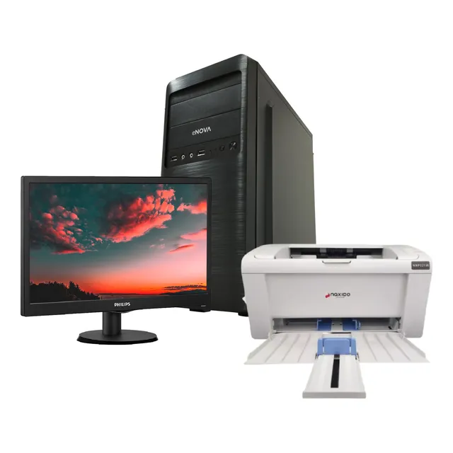 Computadora Gabinete Enova I3 120gb 8gb Monitor 19
