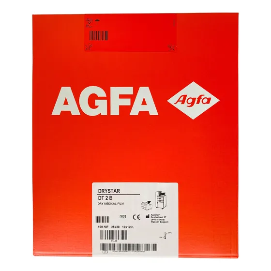 Papel Película Agfa Dt2b 10x12 (25x30cm) Caja Con 100 Piezas