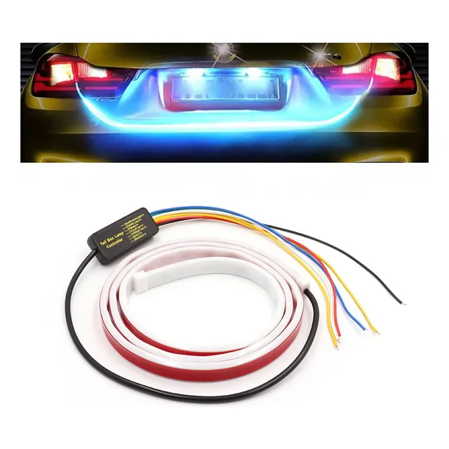 Tira Led Cajuela Auto Azul Glacial Secuencial Color Tunning