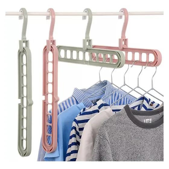 Cabide Magico Organizador 9 Furos Multi-dobravel