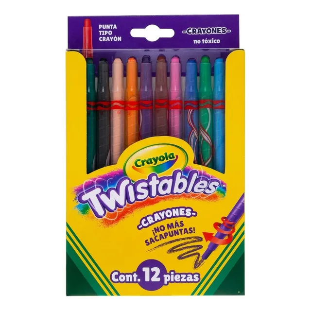 Crayola 12 Crayones Twistable Punta Tipo Crayón