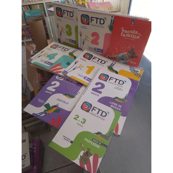 Livros Escolares Ftd - Ed Inf 2 Anos, Organizado Pela Editora Do Professor.