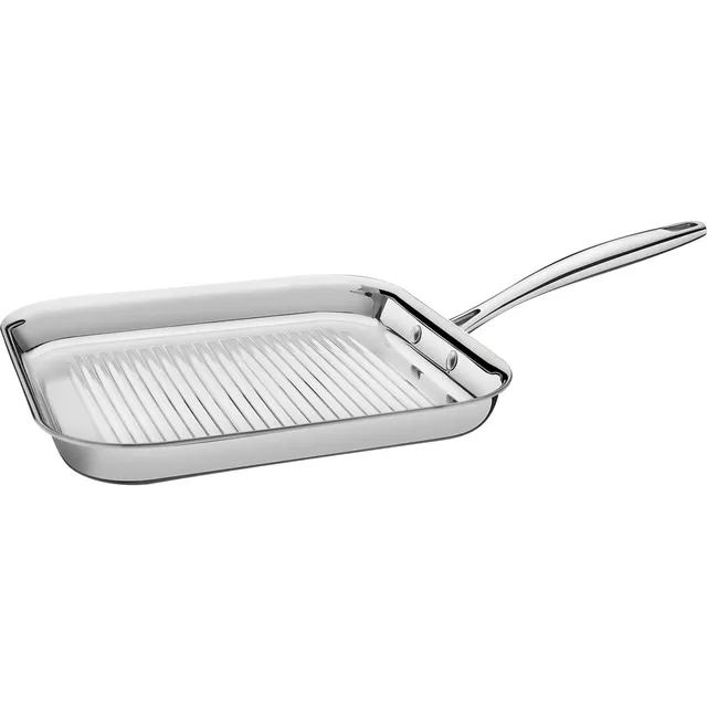 Plancha Tramontina de acero inoxidable de triple grano 26 cm de acero inoxidable 62159280