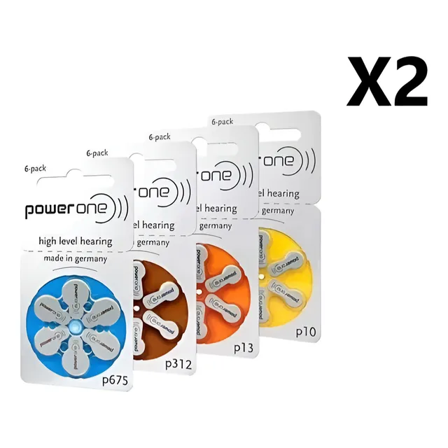 Pilas  Auditivas Protesis P10 P312 P13 P675 Blister De 6 