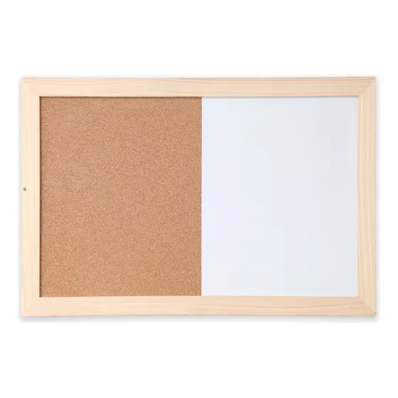 Tablero De Corcho Y Acrílico 40cm X 60cm - Resistente, Fácil De Limpiar, Incluye Marcadores Y Chinches - Marca Maydec