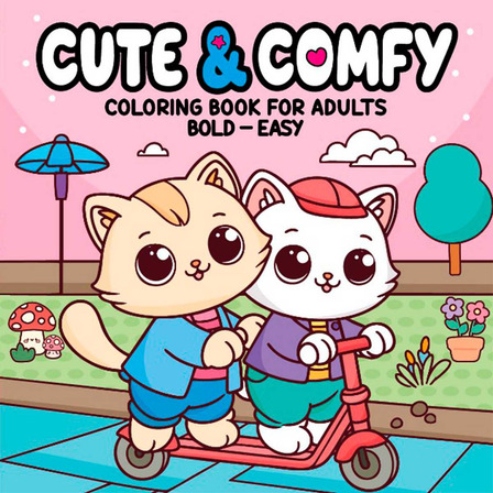 Cute & Comfy Coloring Book For Adults - Bold Easy - Livro De Colorir Adulto, De Editora Camelot. Cute & Comfy, Vol. 5. Editorial Camelot Editora, Capa Mole, Edição 5 Em Inglês, 2024 Cute & Comfy Coloring Book For Adults - Bold Easy - Livro De Colorir Adulto, De Editora Camelot. Cute & Comfy, Vol. 5. Editorial Camelot Editora, Capa Mole, Edição 5 Em Inglês, 2024