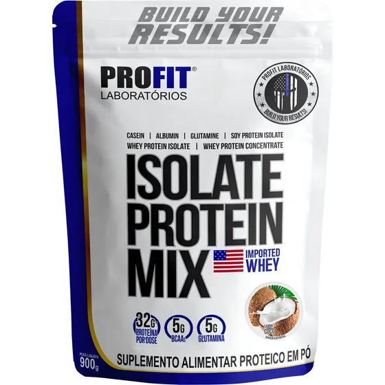 Suplemento en pó ProFit Laboratórios Proteínas sabor coco x 900g