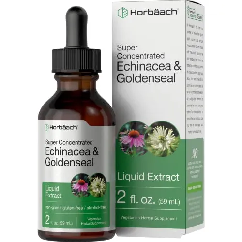 Suplemento De Extracto Líquido Horbäach Echinacea Goldenseal