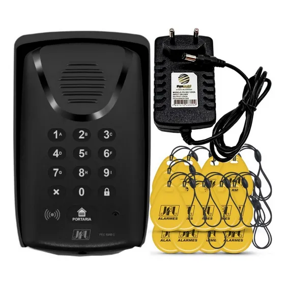 Porteiro Condominio S Fio Celular 4g Pec 1310c, Fonte 70 Tag