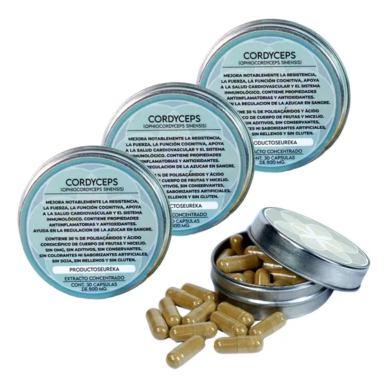 Pack X 3 Cordyceps - Extracto Concentrado 100:1 - Capsulas