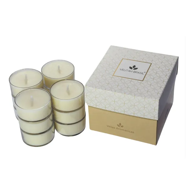 Kit Vela Aromática Premium Lavanda C/12 Mini Velas Perfumada