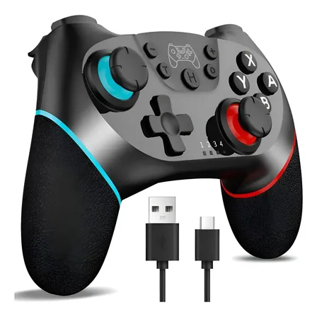 Control Inalámbrico Gamepad Para Nintendo Switch Joystick Negro