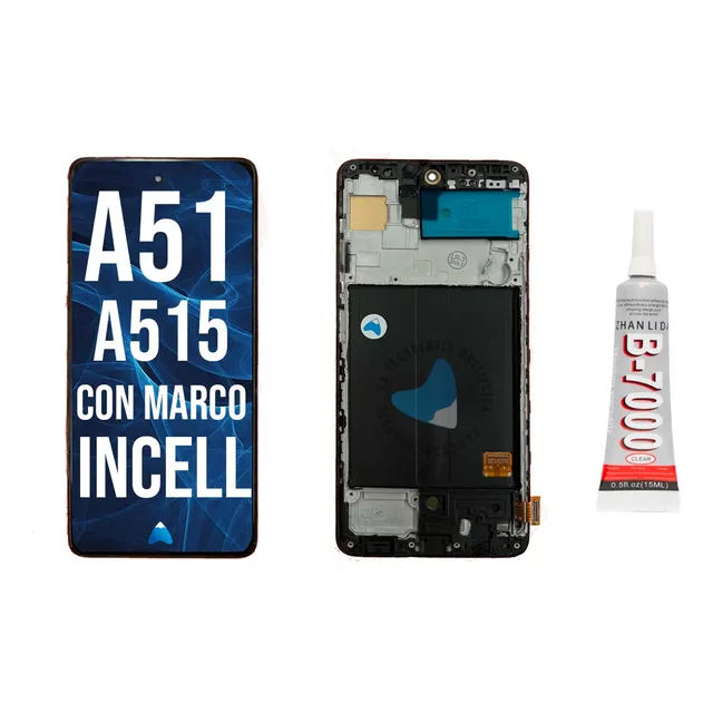 Módulo Pantalla Para Samsung A51 A515 Con Marco Cal. Incell