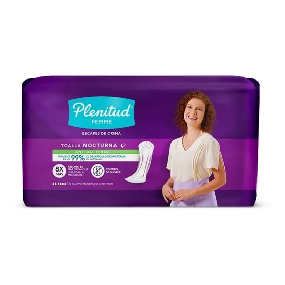 Plenitud Femme Absorvente Nocturno X 20