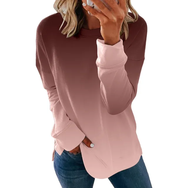Sudadera Para Mujer 2023 Moda Otoño Linda Manga Larga Cuello