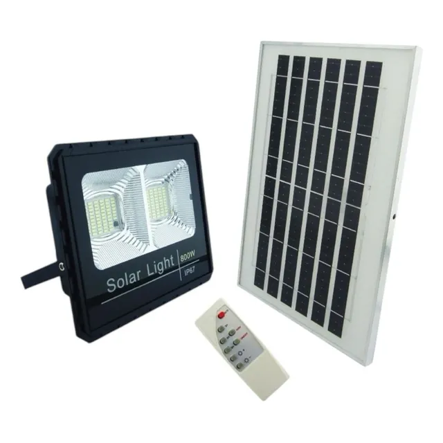 Foco Solar Led  800 Wt 317 Led Bi-focal Panel Control Remoto