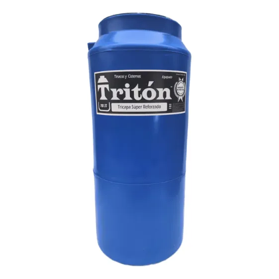 Tinaco Vertical Triton 700l Para Espacios Reducidos Azul