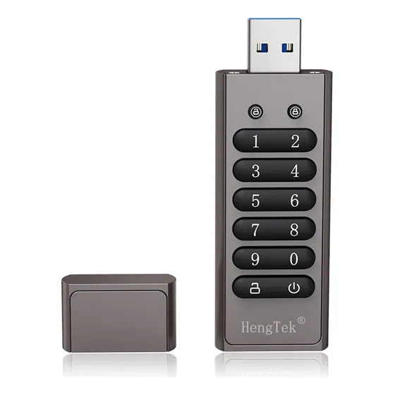 Unidade Usb Criptografada De 128 Gb, Segura Por Senha, Usb3.