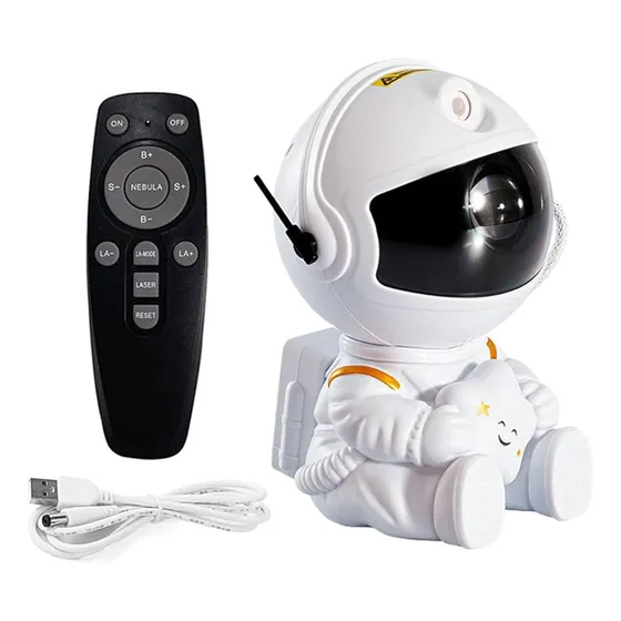 Projetor De Galáxia Astronauta, Projetor De Estrelas Abajur