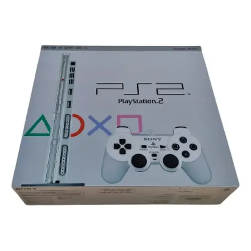 Sony PlayStation 2 Slim Standard cor satin silver - Aceitável